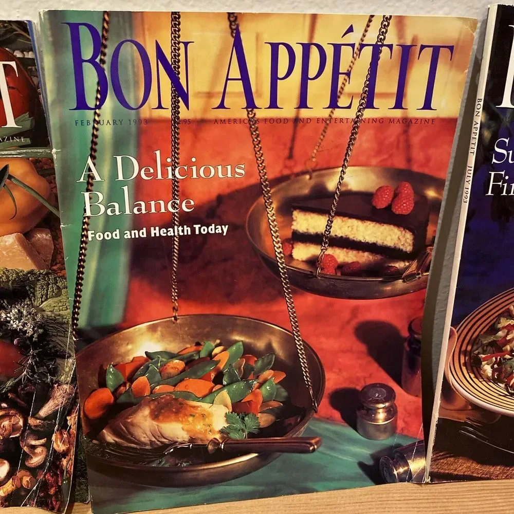 VINTAGE Lot of 3 ISSUES of BON‎ APPETIT Magazine 1993 - January February July